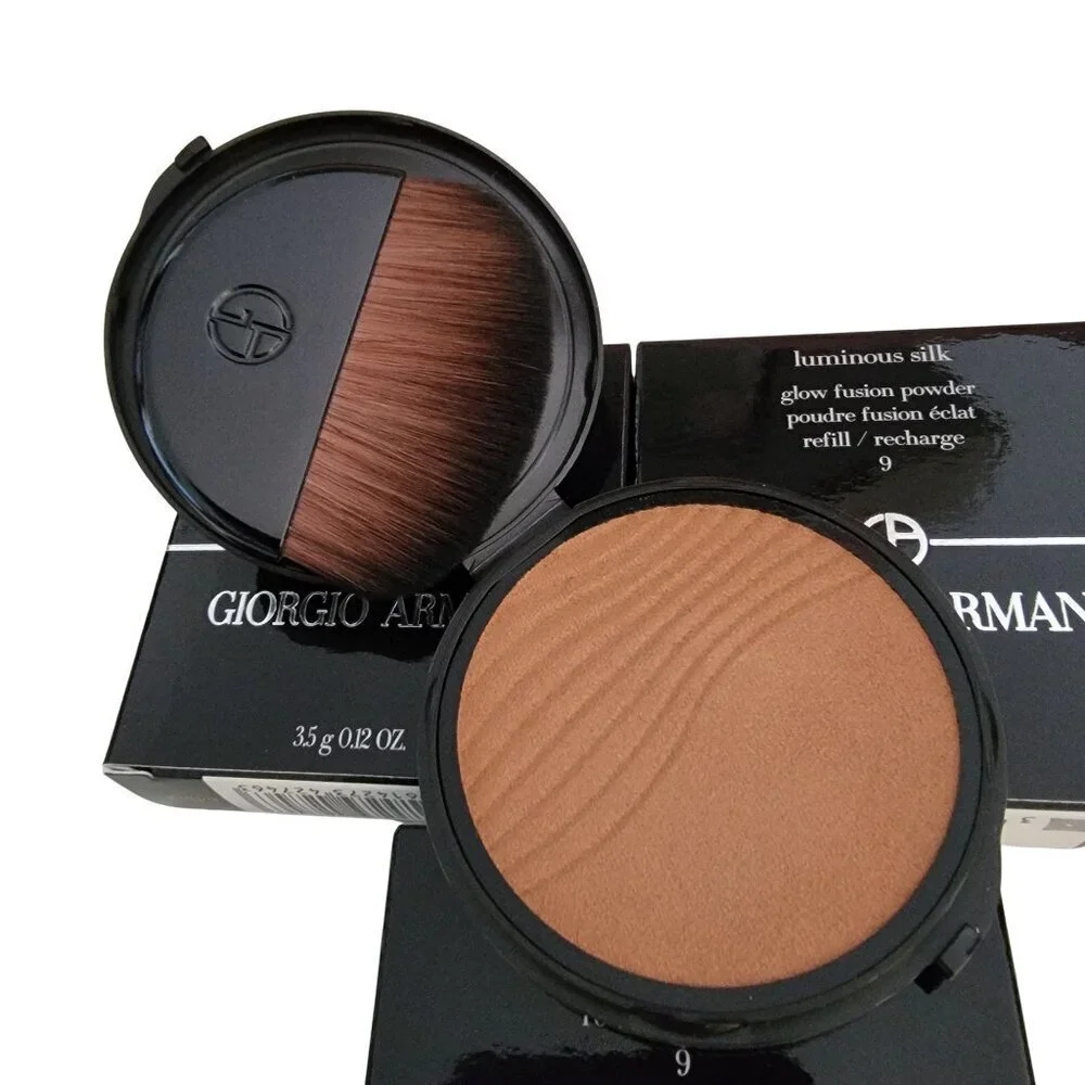 Giorgio Armani Glow Fusion Powder #9 Refill with Brush